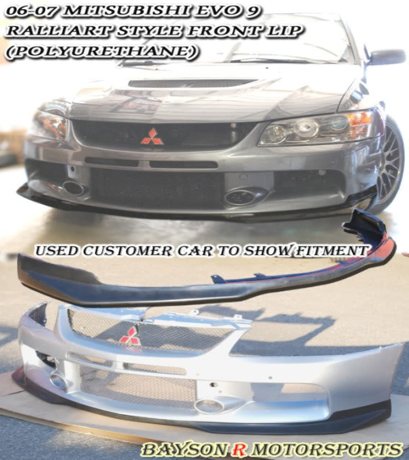 Ral Style Front Lip For 2006-2007 Mitsubishi Evolution-9