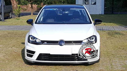 Euro-Style Front Lip For 2015-2017 Volkswagen Golf-R MK7 (Golf-R Model Only)