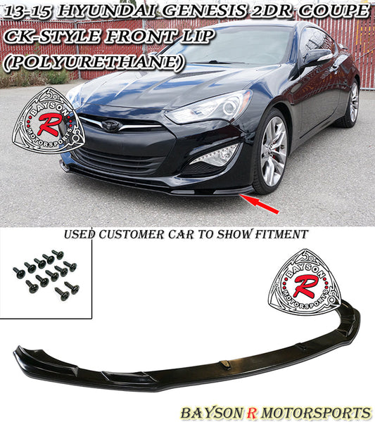 CK Style Front Lip For 2013-2016 Hyundai Genesis (2Dr Coupe)