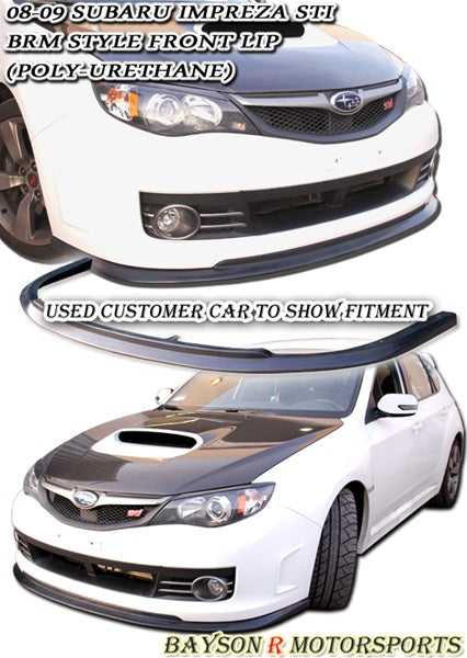 ST2 Style Front Lip For 2008-2010 Subaru WRX Sti