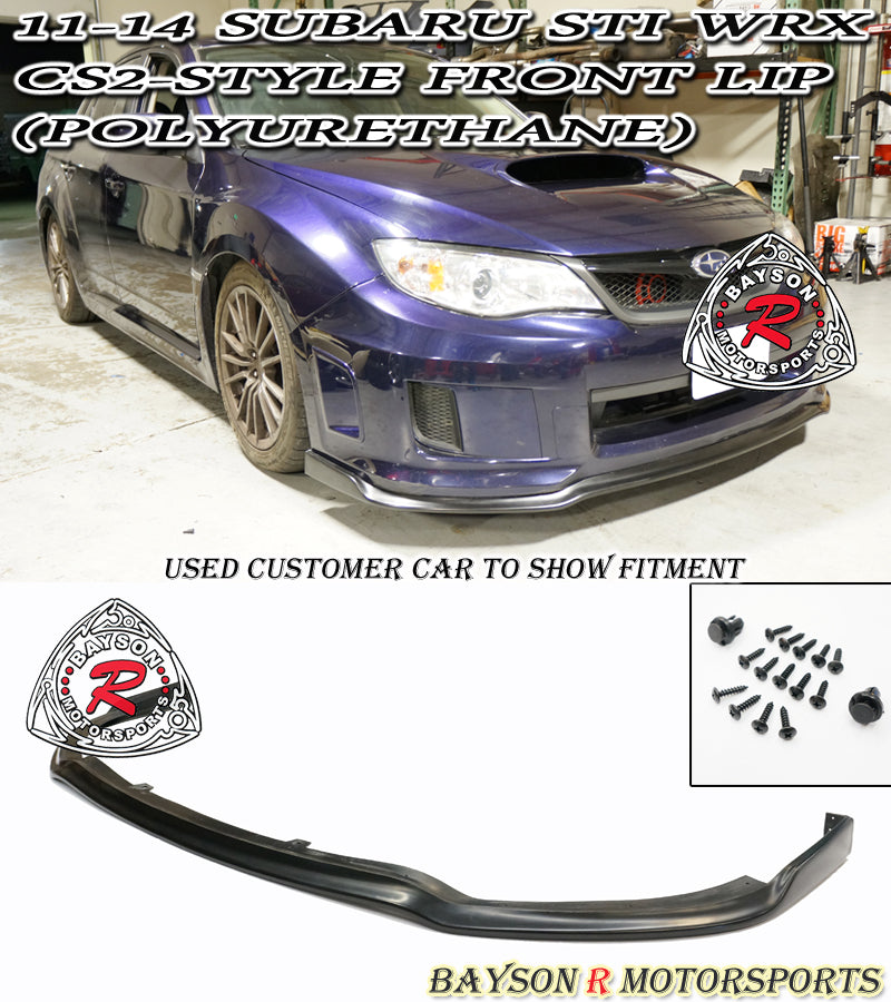 CS2 Style Front Lip For 2011-2014 Subaru WRX Sti