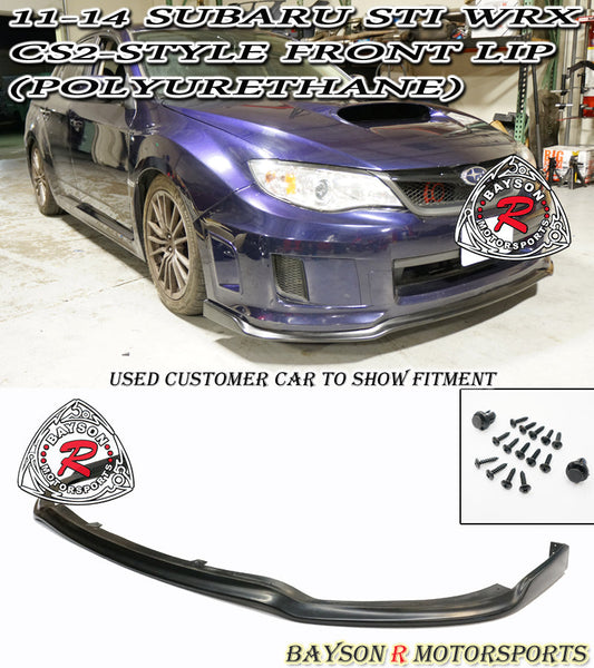 CS2 Style Front Lip For 2011-2014 Subaru WRX Sti