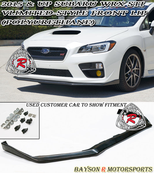 V Style Front Lip For 2015-2017 Subaru WRX/WRX Sti
