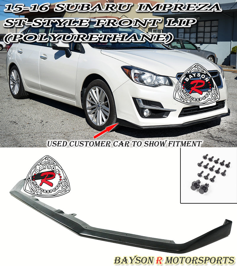ST Style Front Lip For 2015-2016 Subaru Impreza