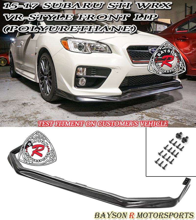 VR Style Front Lip For 2015-2017 Subaru WRX/WRX Sti