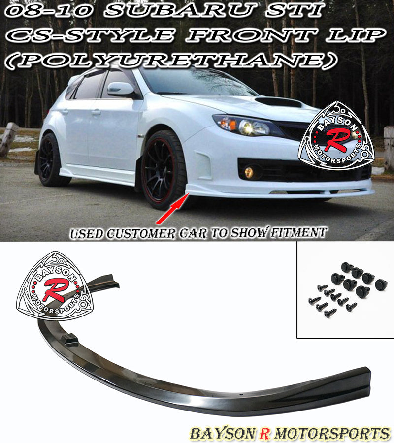 CS Style Front Lip For 2008-2010 Subaru WRX Sti