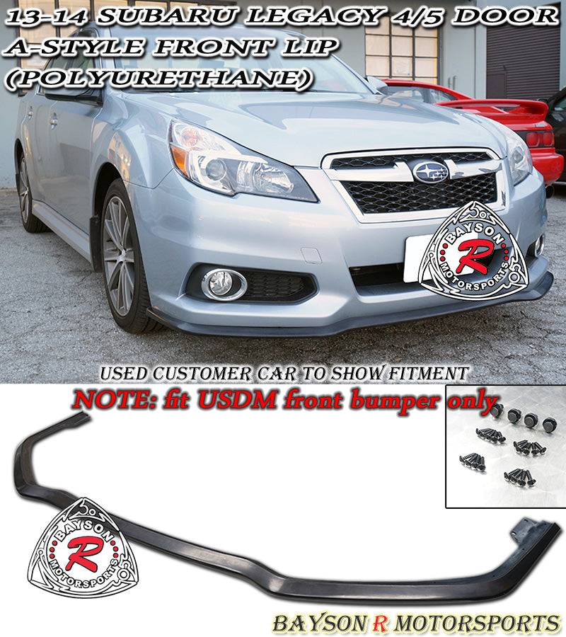 A Style Front Lip For 2013-2014 Subaru Legacy