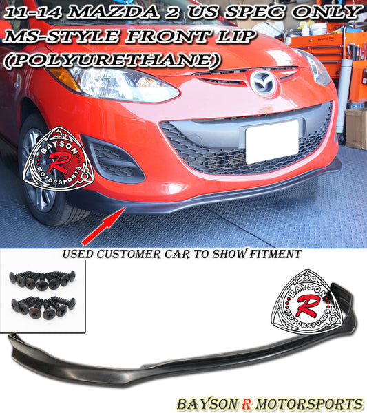 MS Style Front Lip For 2011-2014 Mazda-2