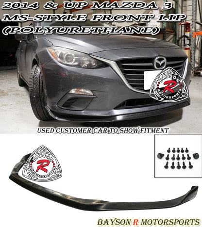 MS Style Front Lip For 2014-2016 Mazda-3