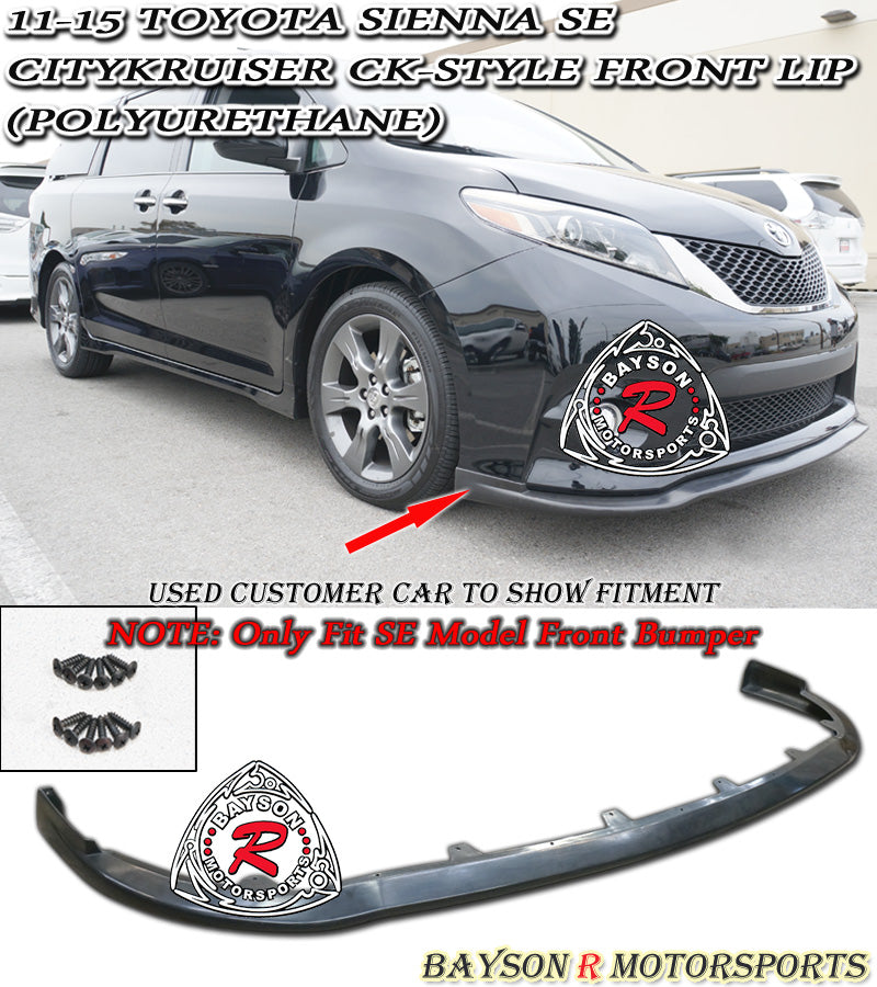 CityKruiser CK-Style Front Lip For 2011-2017 Toyota Sienna (SE)