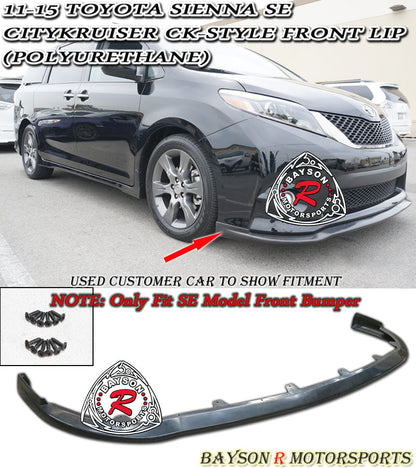 CityKruiser CK-Style Front Lip For 2011-2017 Toyota Sienna (SE)