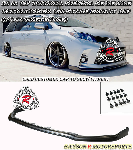CityKruiser CK-Style Front Lip For 2018-2020 Toyota Sienna