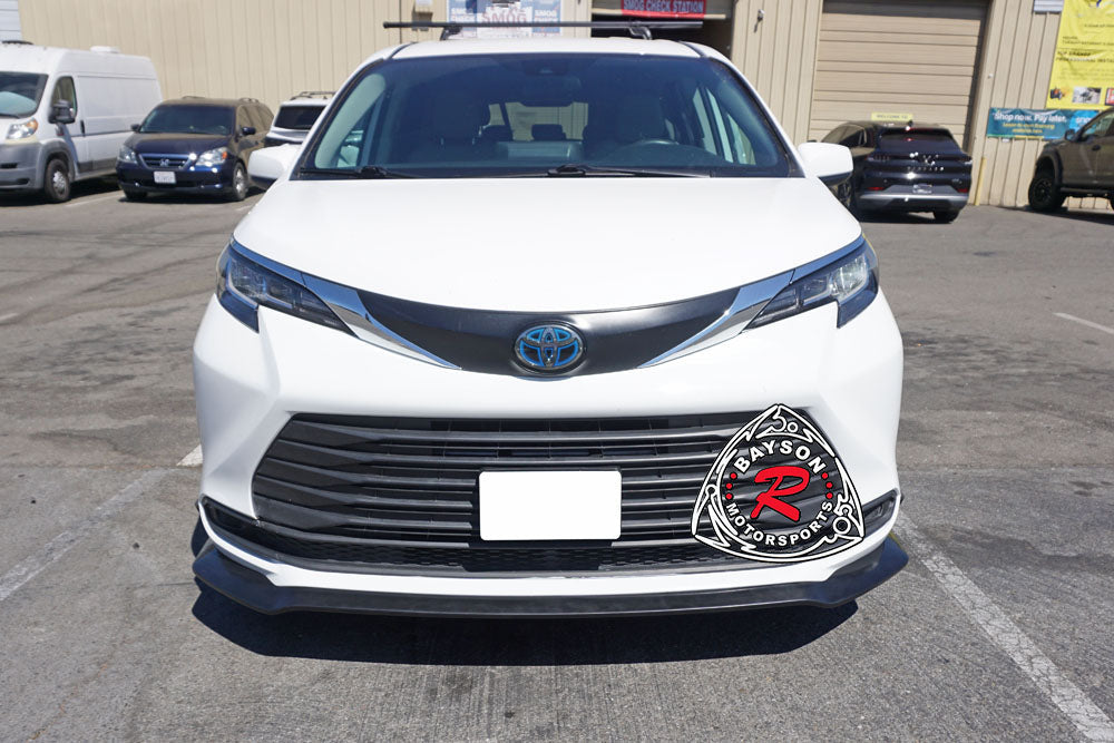 A Style Front Lip For 2021-2024 Toyota Sienna (LE, XLE, Woodland Edition, Limited, Platinum)