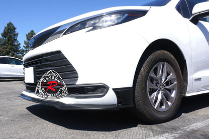 A Style Front Lip For 2021-2024 Toyota Sienna (LE, XLE, Woodland Edition, Limited, Platinum)