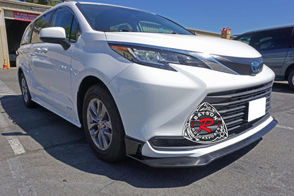 A Style Front Lip For 2021-2024 Toyota Sienna (LE, XLE, Woodland Edition, Limited, Platinum)