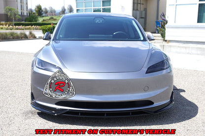 F Style Front Lip For 2024-2025 Tesla Model-3 (Wont Fit Performance Model)