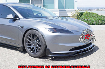 F Style Front Lip For 2024-2025 Tesla Model-3 (Wont Fit Performance Model)