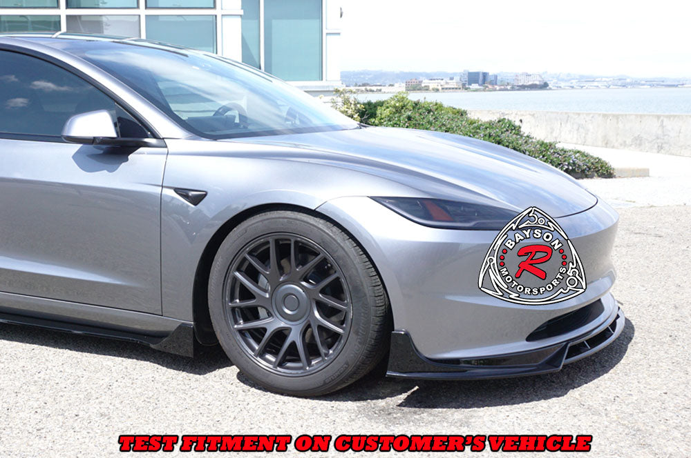 F Style Front Lip For 2024-2025 Tesla Model-3 (Wont Fit Performance Model)