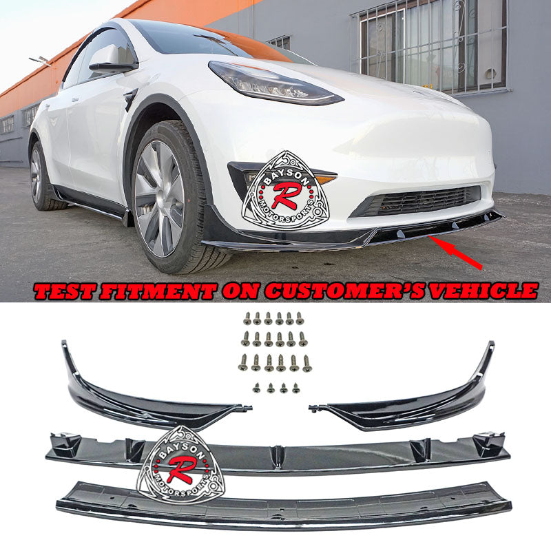F Style Front Lip For 2020-2025.2 Tesla Model-Y