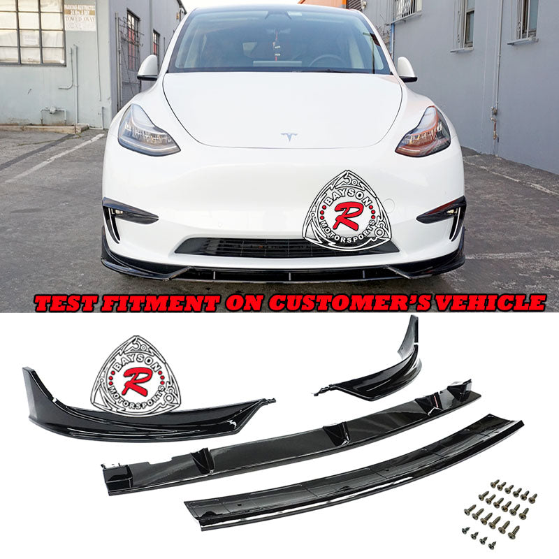 F Style Front Lip For 2020-2025.2 Tesla Model-Y