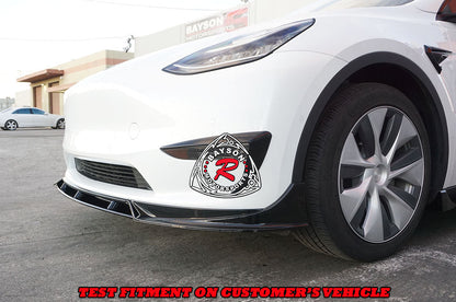F Style Front Lip For 2020-2025.2 Tesla Model-Y