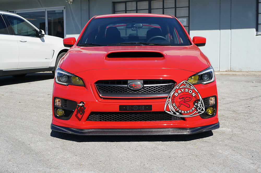 VR Style Front Lip (Carbon Fiber) For 2015-2017 Subaru WRX/WRX Sti