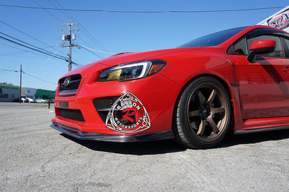 VR Style Front Lip (Carbon Fiber) For 2015-2017 Subaru WRX/WRX Sti