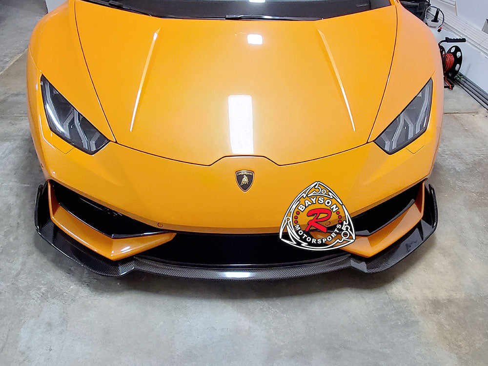 RZ Style Front Lip (Carbon Fiber) For 2015-2019 Lamborghini Huracan (LP610-4)
