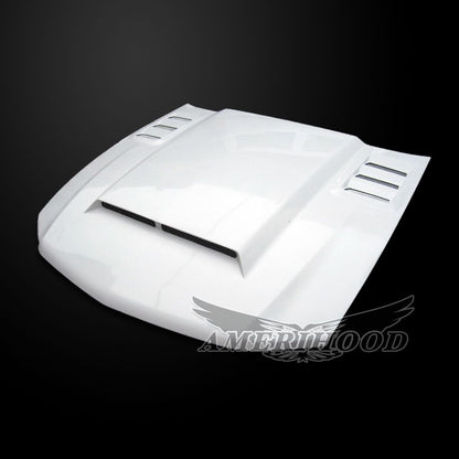 AmeriHood - Ford Mustang Model 2010-2012 ROU Style Functional Heat Extraction Hood