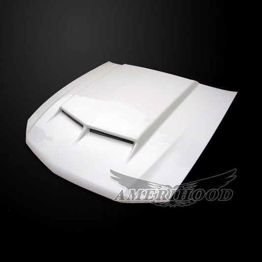 AmeriHood - Ford Mustang Model 2010-2012 C Style Functional Heat Extraction Hood