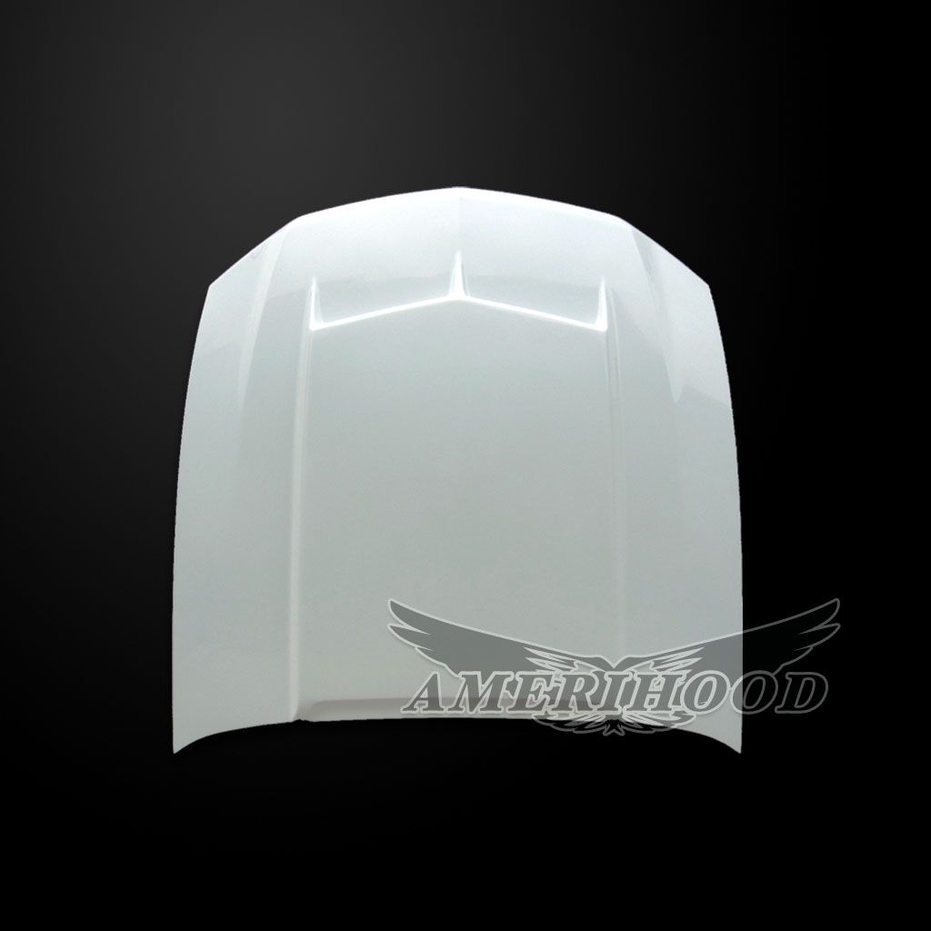 AmeriHood - Ford Mustang Model 2010-2012 C Style Functional Heat Extraction Hood