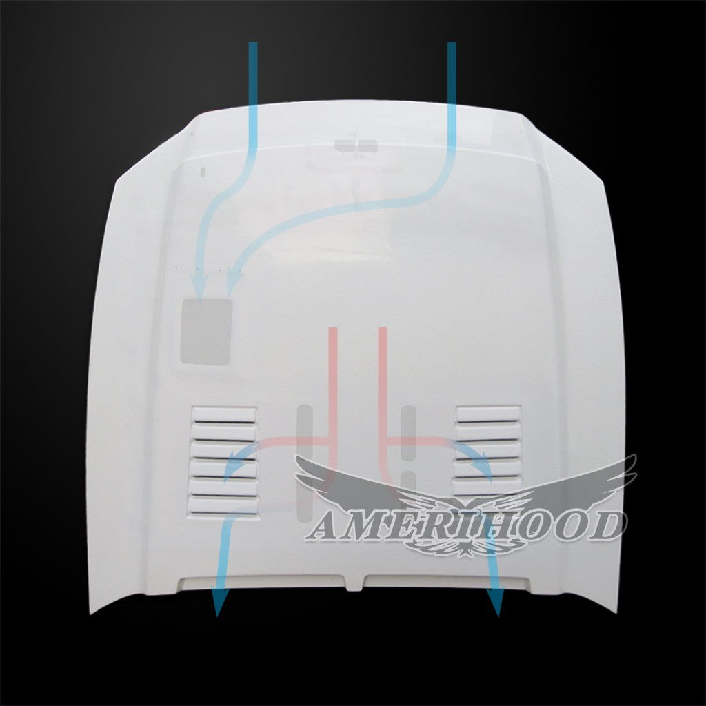 AmeriHood - Ford Mustang Model 2013-2014 SSE Style Functional Heat Extraction Hood