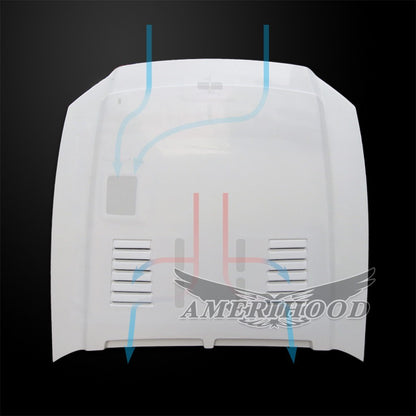AmeriHood - Ford Mustang Model 2013-2014 SSE Style Functional Heat Extraction Hood