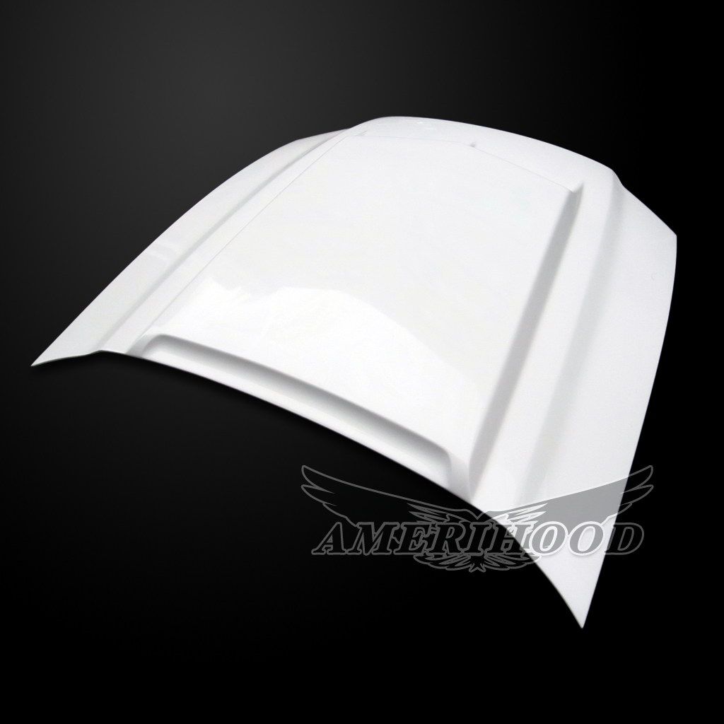 AmeriHood - Ford Mustang Model 2013-2014 C Style Functional Heat Extraction Hood