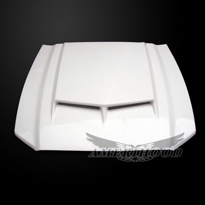 AmeriHood - Ford Mustang Model 2013-2014 C Style Functional Heat Extraction Hood
