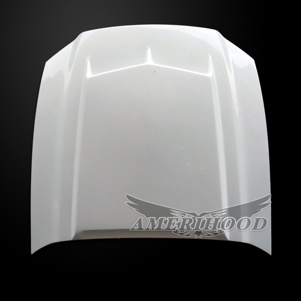 AmeriHood - Ford Mustang Model 2013-2014 C Style Functional Heat Extraction Hood