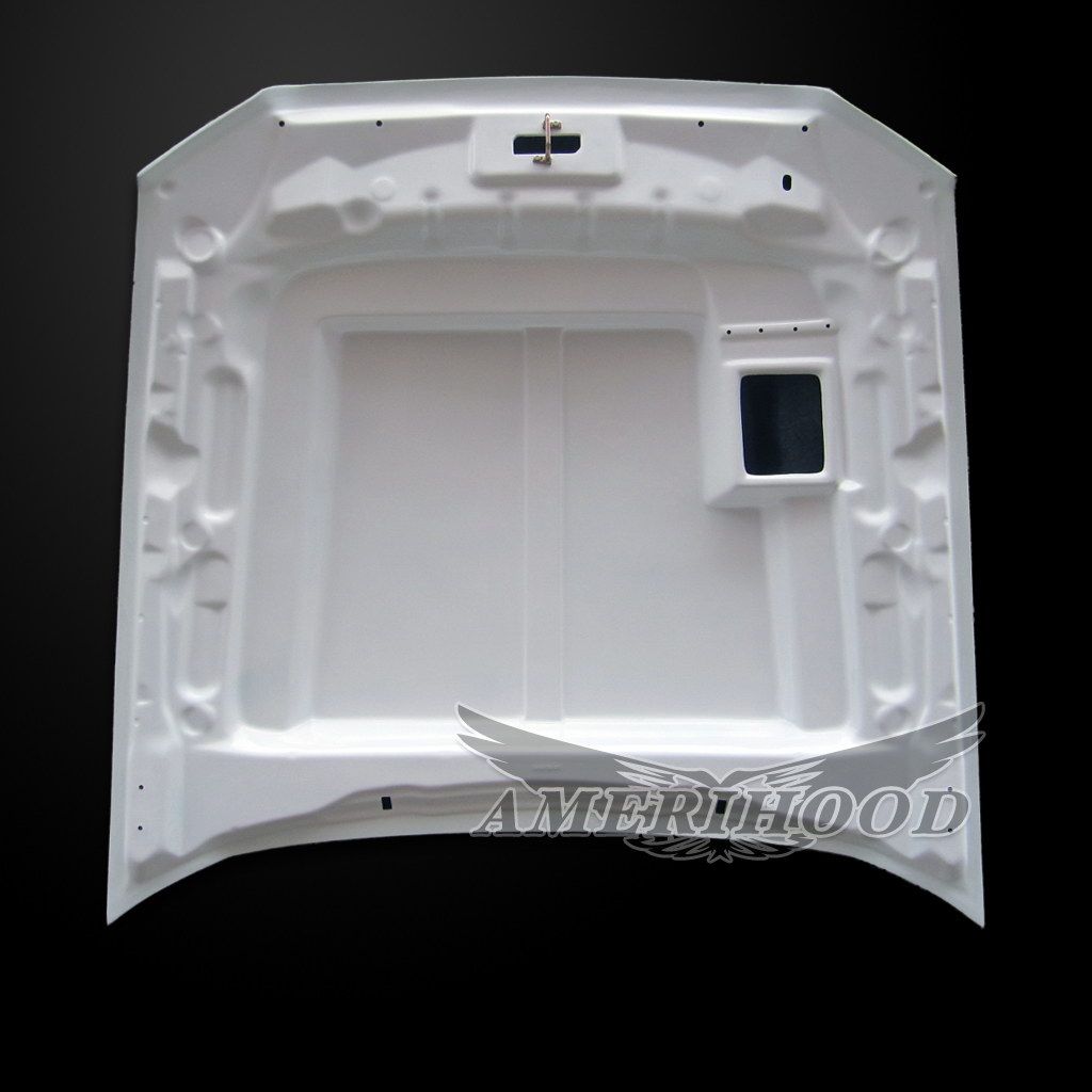 AmeriHood - Ford Mustang Model 2013-2014 C Style Functional Heat Extraction Hood