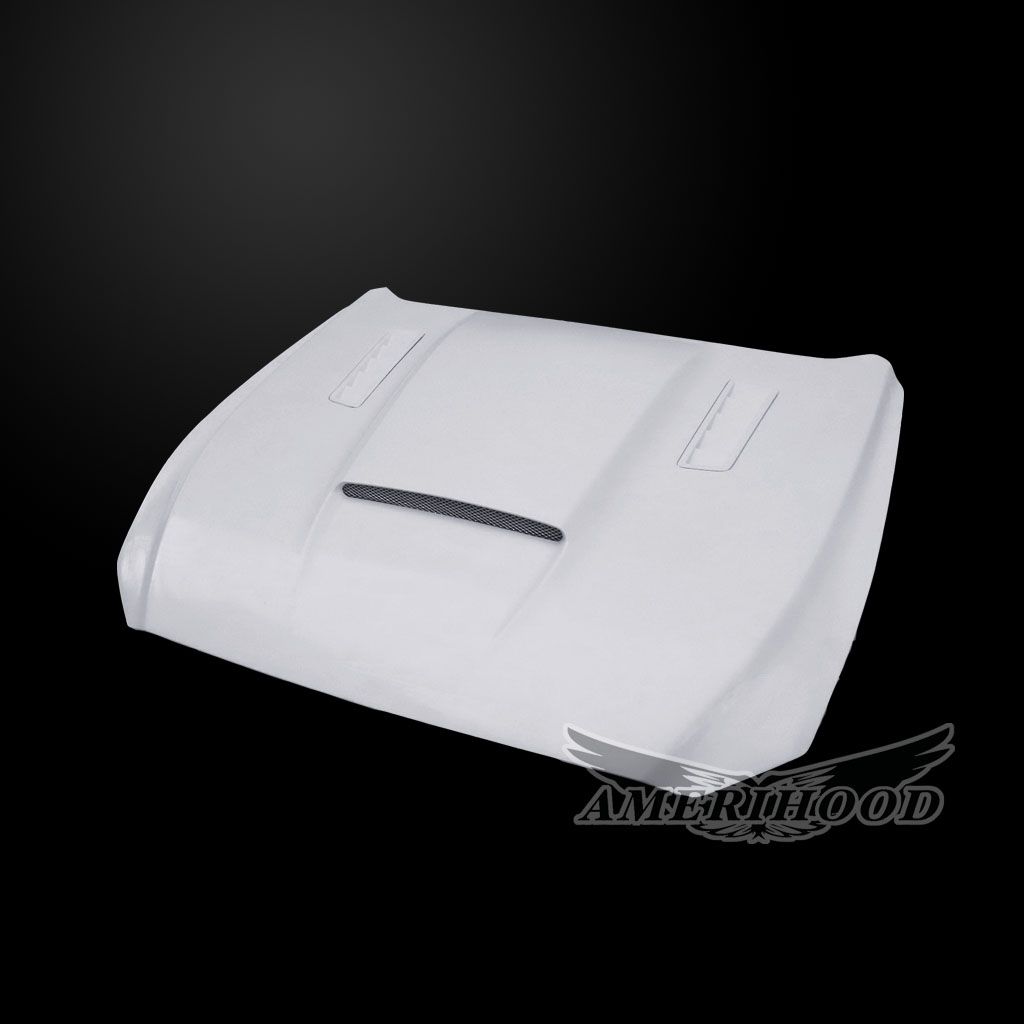 AmeriHood - Ford Mustang Model 2015-2017 SMS Style Functional Heat Extraction Hood