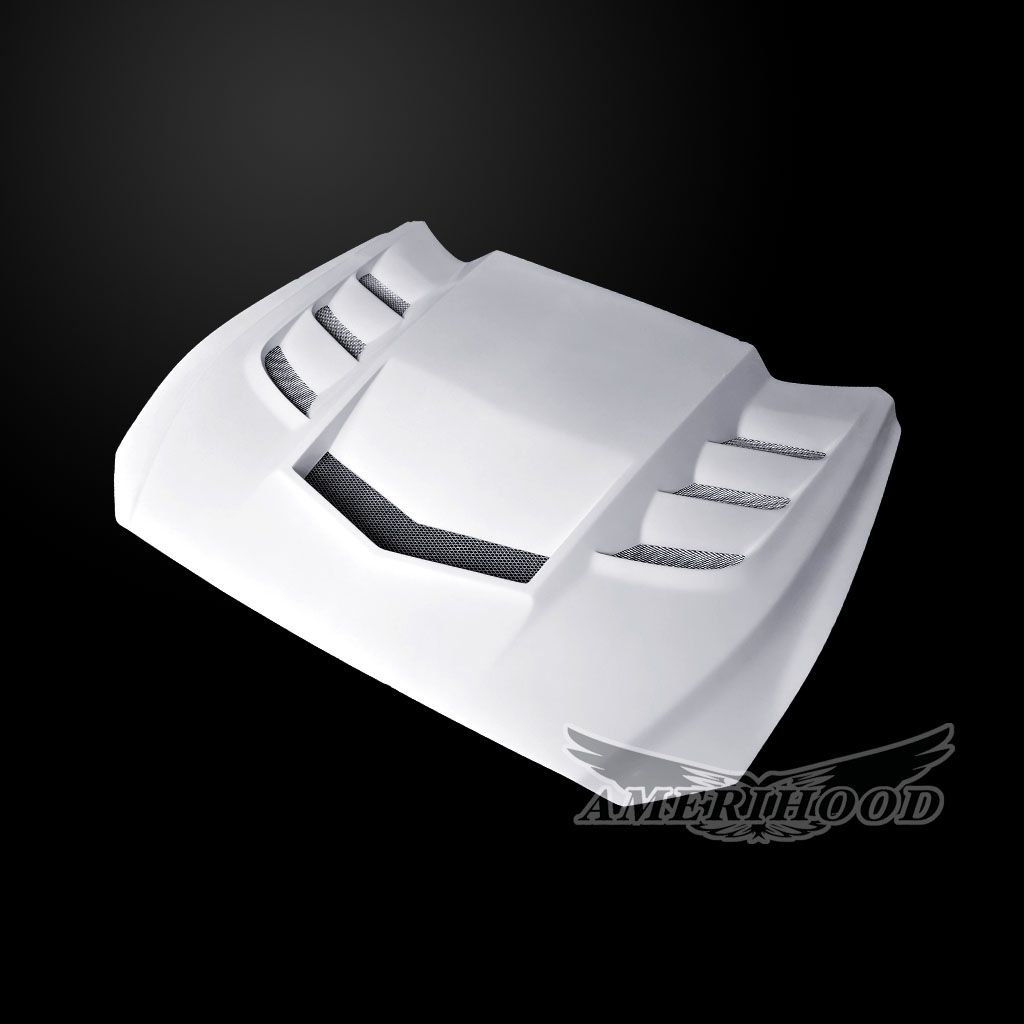AmeriHood - Ford Mustang Model 2015-2017 VIP Style Functional Heat Extraction Hood