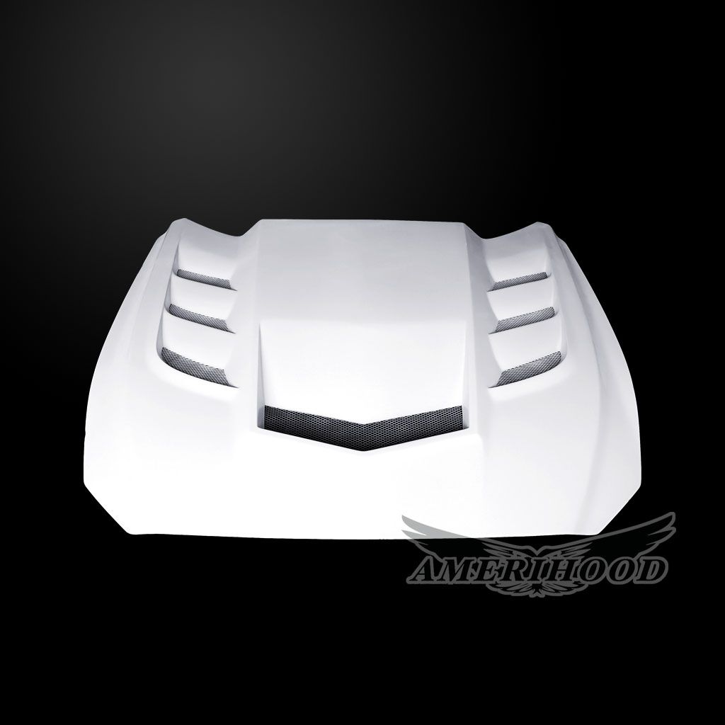 AmeriHood - Ford Mustang Model 2015-2017 VIP Style Functional Heat Extraction Hood