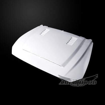 AmeriHood - Ford Mustang Model 2018-2023 SSE Style Functional Heat Extraction Hood