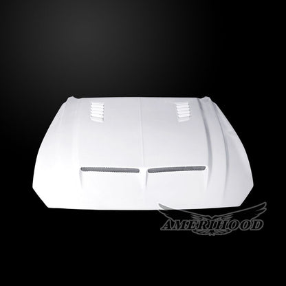 AmeriHood - Ford Mustang Model 2018-2023 E Style Functional Heat Extraction Hood