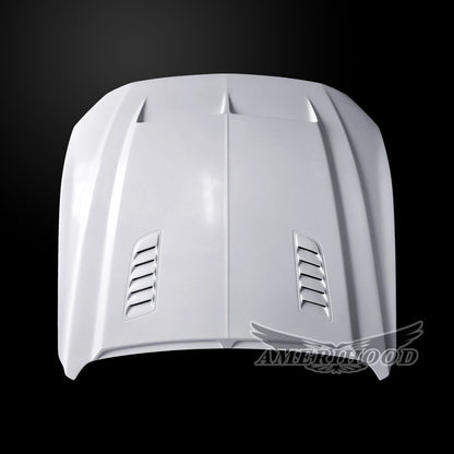 AmeriHood - Ford Mustang Model 2018-2023 E Style Functional Heat Extraction Hood