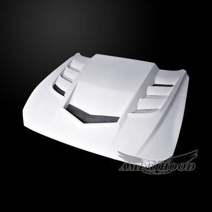 AmeriHood - Ford Mustang Model 2018-2023 VIP Style Functional Heat Extraction Hood