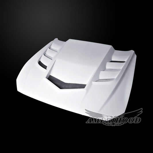 AmeriHood - Ford Mustang Model 2018-2023 VIP Style Functional Heat Extraction Hood