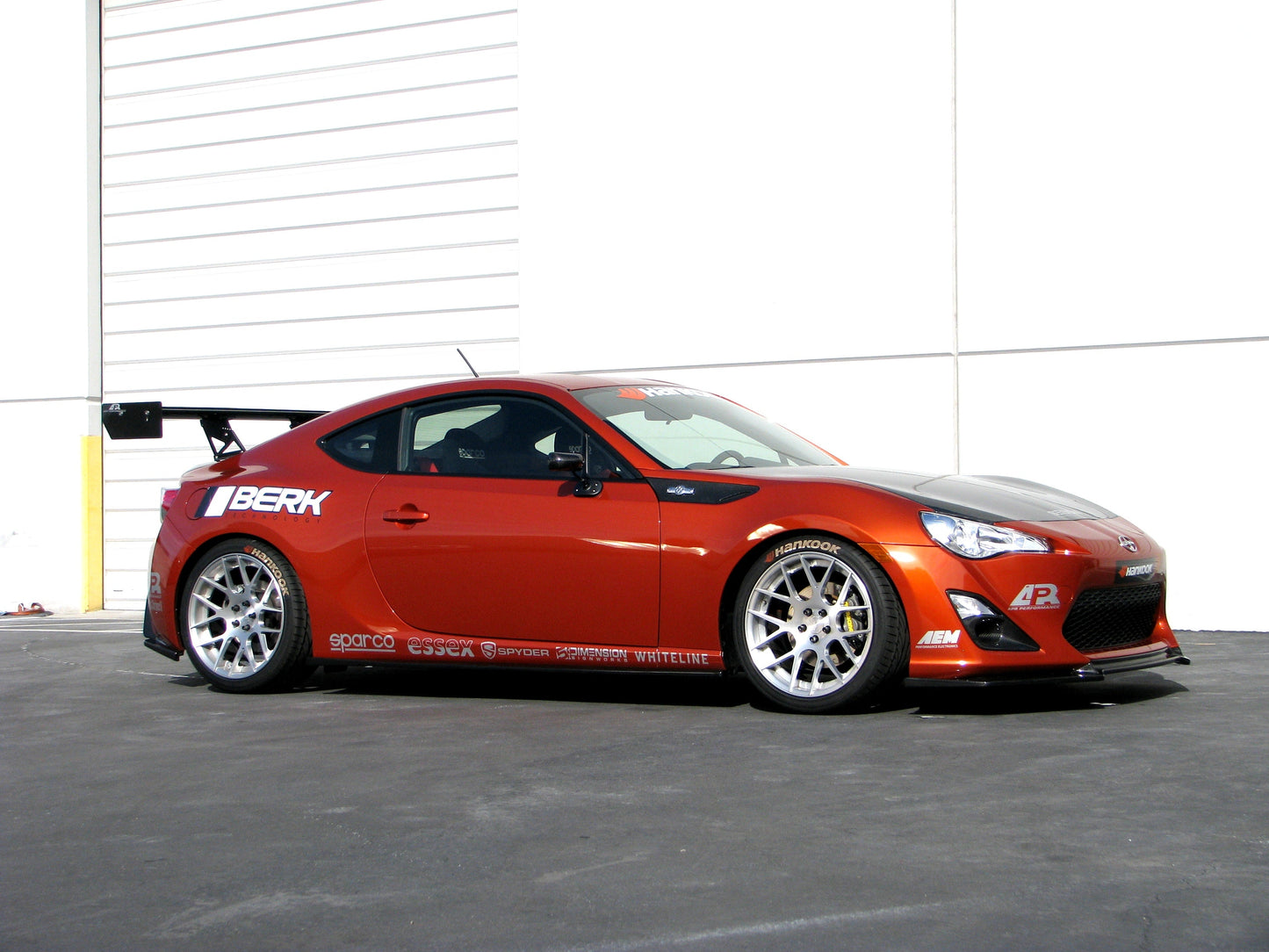 Scion FRS / Toyota GT86/ Subaru BRZ GT-250 Carbon Fiber Rear Wing 2013-2016 w. 8" Pedestals Set