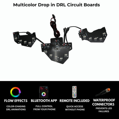 Ford Mustang Multicolor Flow Series DRL Boards (2018-2023)
