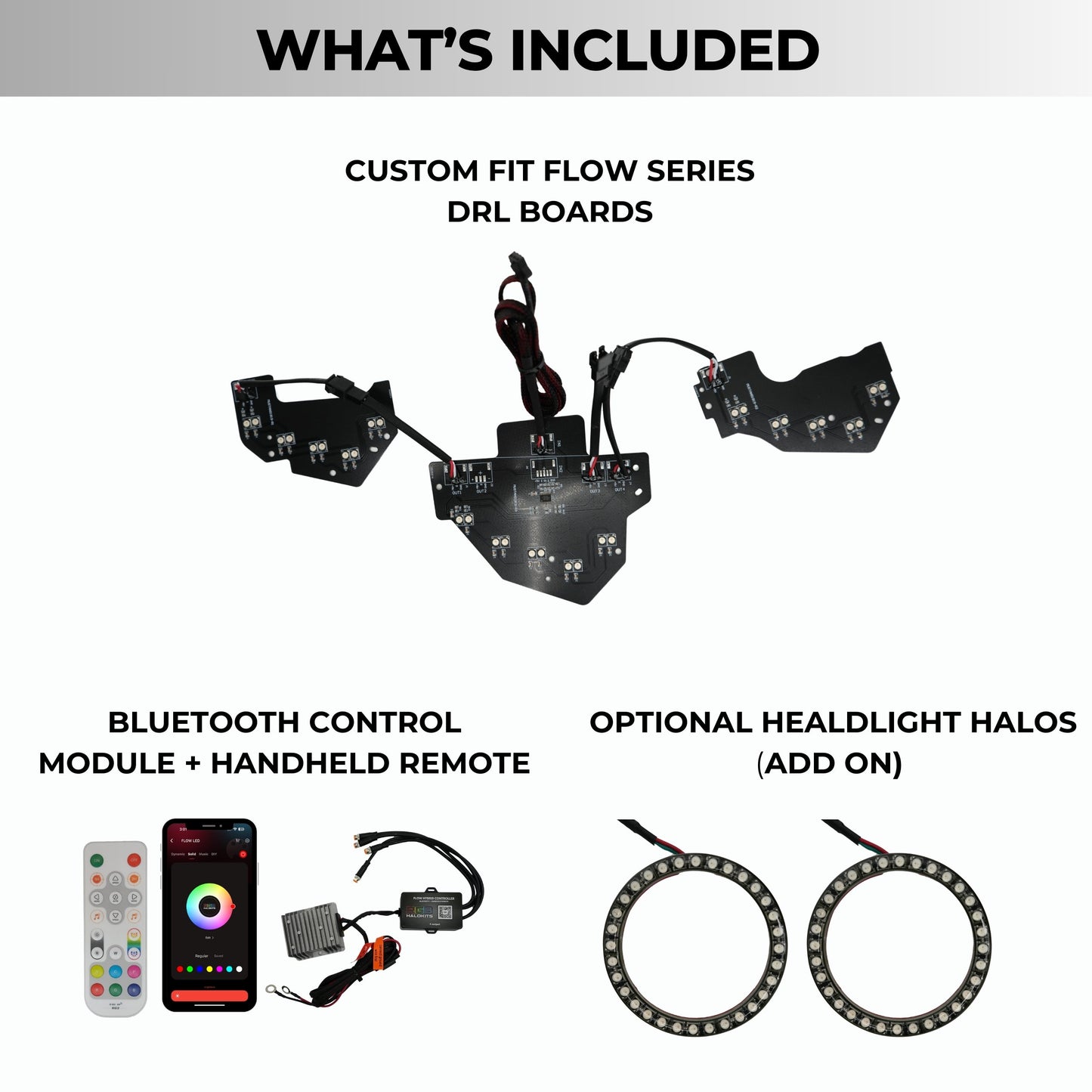Ford Mustang Multicolor Flow Series DRL Boards (2018-2023)