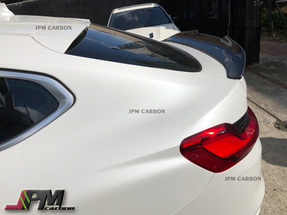 PSM Style Carbon Fiber Trunk Spoiler Fits For 2018-2023 BMW G02 X4 Only