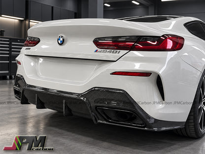 [JPMCarbon] 3D Style Carbon Fiber Rear Bumper Diffuser Fits For 2020-2025 BMW G14 G15 G16 8-Series M Sports Only